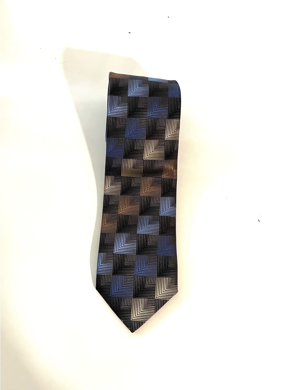 Kolte Silk Geometric Pattern Silk Tie